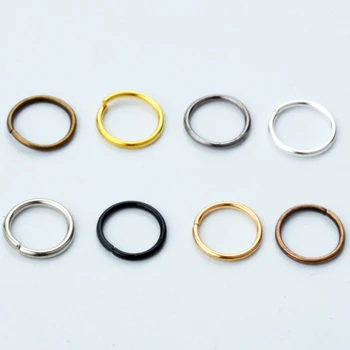 

200pcs Jewelry Findings Necklace Connector Jump Rings Open Loops Links Hooks Clasps Bracelet Spacer Beads Cord Charms Dangle