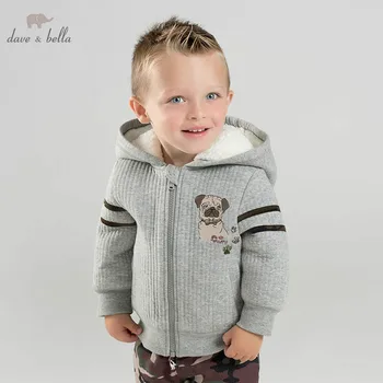

DBJ9162 dave bella autumn winter baby boys lovely jacket children fashion outerwear kids hooded coat