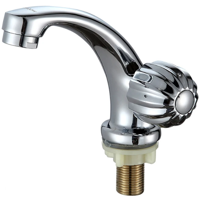 Free shipping trading single cold basin faucet with zinc alloy polished