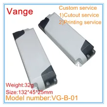 20 шт./партия светодиодный драйвер проект коробка IP54 огнеупорный ПК Пластиковая распределительная коробка 132*45*25 мм для электронного продукта