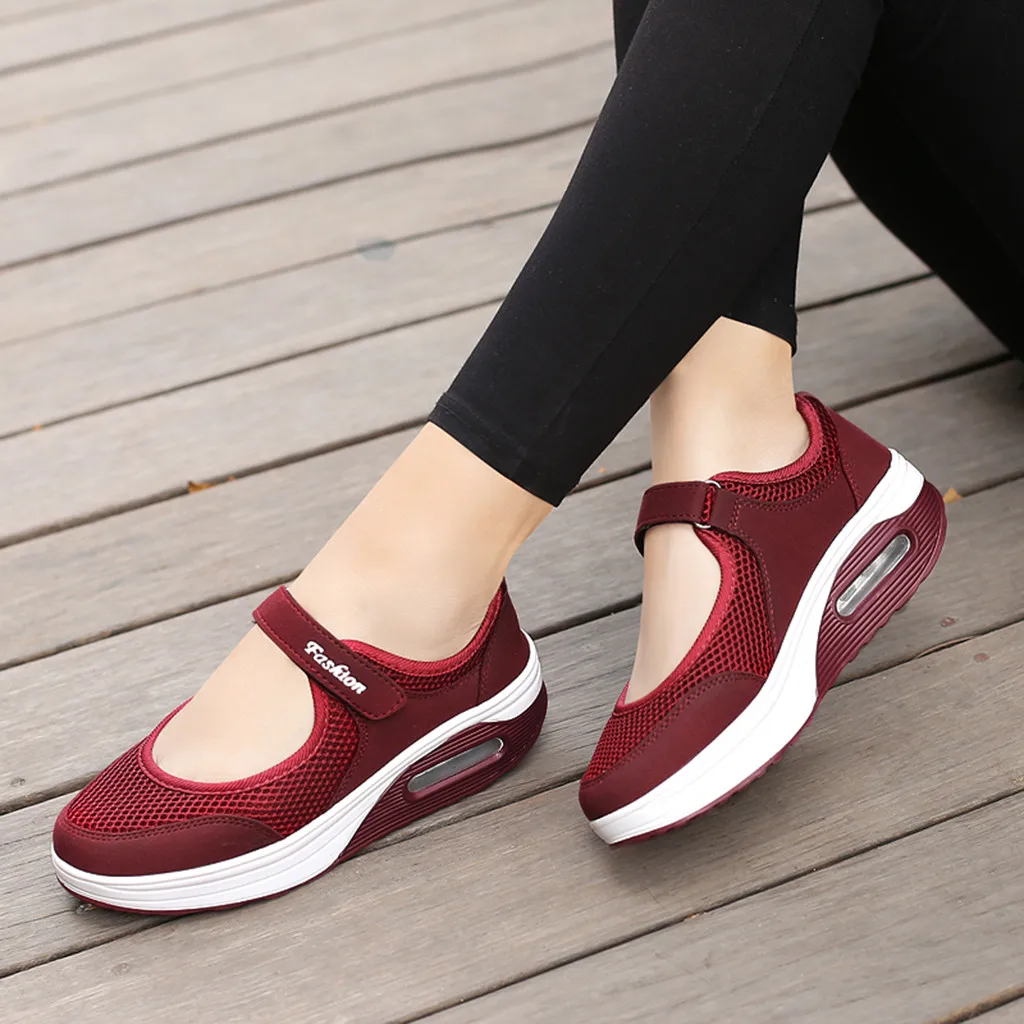ONTO-MATO; женская модная Повседневная дышащая легкая обувь на платформе; спортивная обувь для бега; пара сандалий; Ligth zapatos mujer