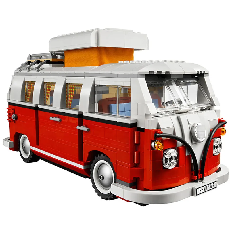

LEPIN 21001 1354pcs Technic Series The T1 Camper Van Model Building Block Diy Brick Educational Toy For children Gift 10020