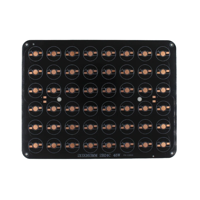 

1pce 12W 18W 20W 24W 30W 36W 48W Rectangle LED Aluminum Plate/ High Power LED Circuit Board / Heat Plate PCB with free shipping
