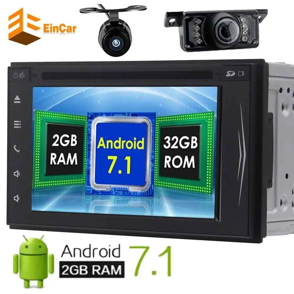 

Front&Backup Camera included! Android 7.1 Octa-core 2 Din GPS Car Stereo Navigation Autoradio Bluetooth WIFI Radio FM Receiver