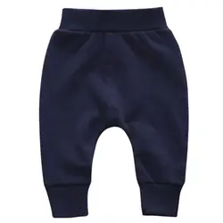 2017 Хлопковые Штаны для малышей, свободные удобные уличные штаны для мальчиков и девочек, детская одежда 3-24 м