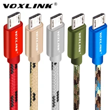 VOXLINK Micro USB кабель 2A Быстрая зарядка микро кабель для передачи данных для samsung/xiaomi/lenovo/huawei/htc/Meizu Android кабели для мобильных телефонов