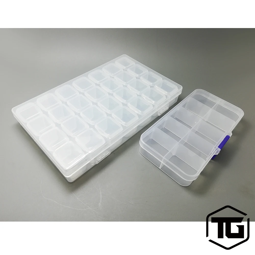 

TGRC Storage Box Transparent Plastic Box For Small Screws Bearings Small Parts Collection