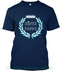 Подарок на день отцов Fars Dag Present-Basta Pappa standard unisex t-shirt Summer смешной короткий рукав Plus size