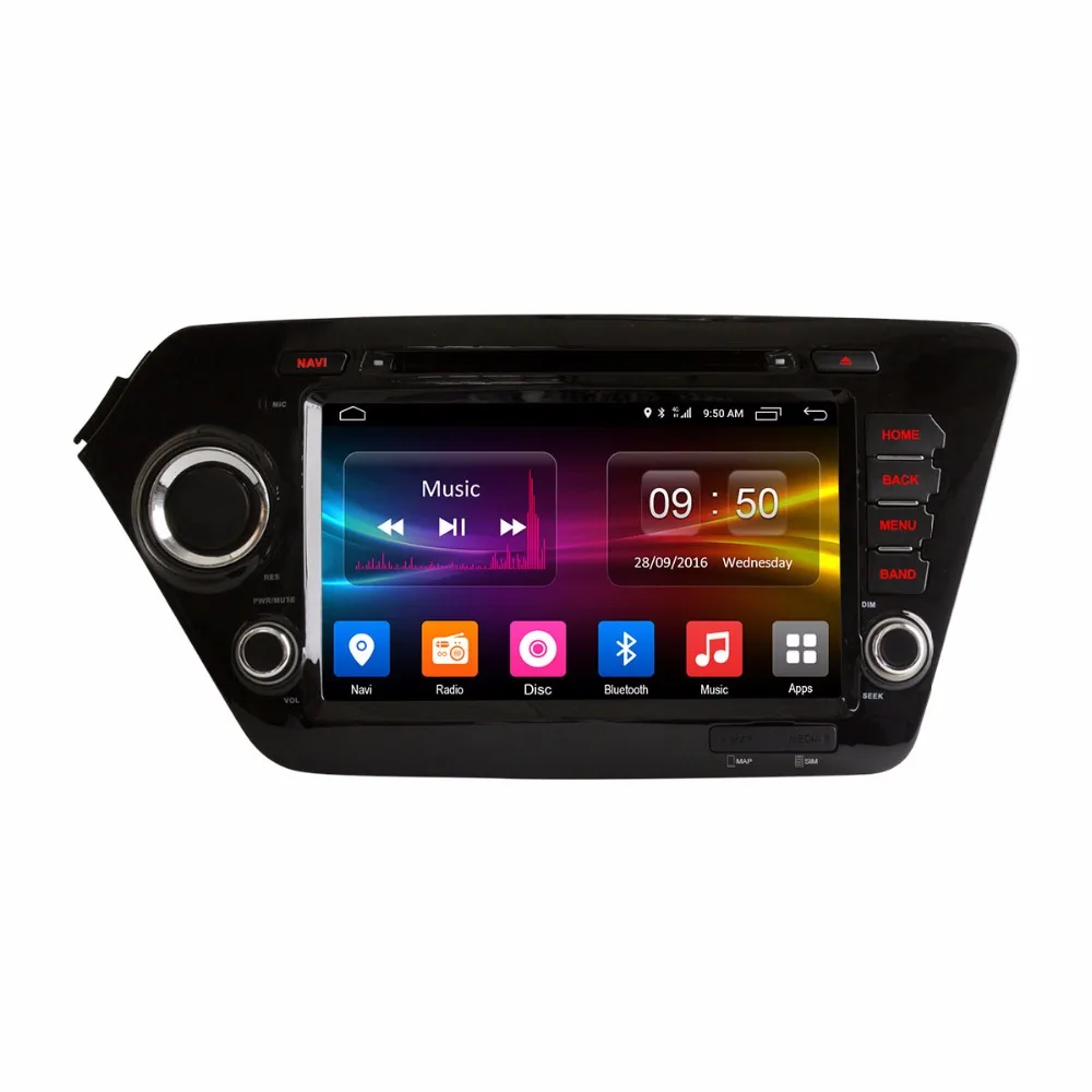 Discount Android 6.0 Octa Core 2GB RAM Car DVD Player for KIA RIO K2 2010 2011 2012 2013 2014 Radio GPS Stereo Support 4G LTE 1