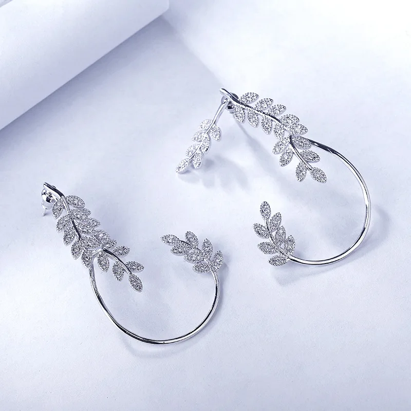 Модные ААА кубические циркония модные и прекрасные серьги, свадебные и вечерние ювелирные изделия для женщин, YDGE083