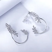 Модные ААА кубические циркония модные и прекрасные серьги, свадебные и вечерние ювелирные изделия для женщин, YDGE083