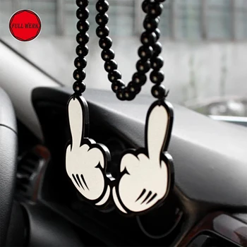 

Car Styling Ornaments Car Auto Fashion Pendant Interior Rear View Mirror Ornament Decoration Hanging Dangling Decor Necklace