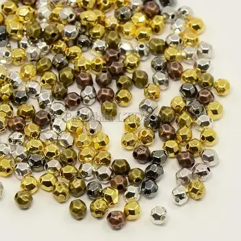 

Mixed Color Tibetan Silver Color Bead Spacers, Faceted Oval, Cadmium Free & Nickel Free & Lead Free, 4x3.5mm, Hole: 1mm; about