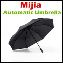 New Xiaomi Mijia Automatic Sunny Rainy font b Umbrella b font Aluminum Windproof Waterproof UV font