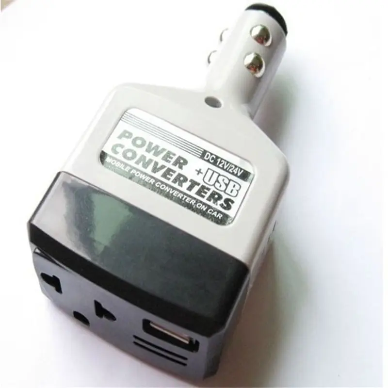

Utility 12V DC to AC 220V Car Auto Power Inverter Converter Adapter USB Plug