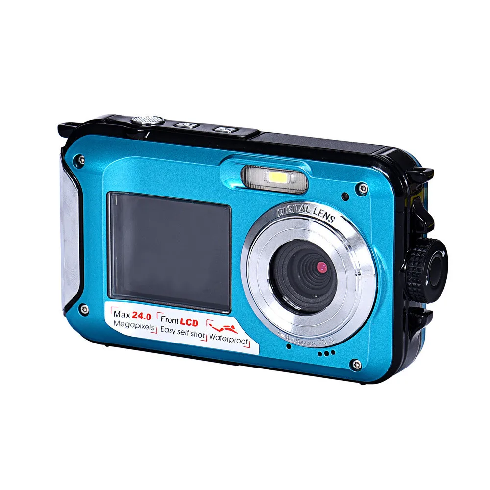 

Double Screen Waterproof Camera 24MP 16x Digital Zoom Dive Camera 17Otc16
