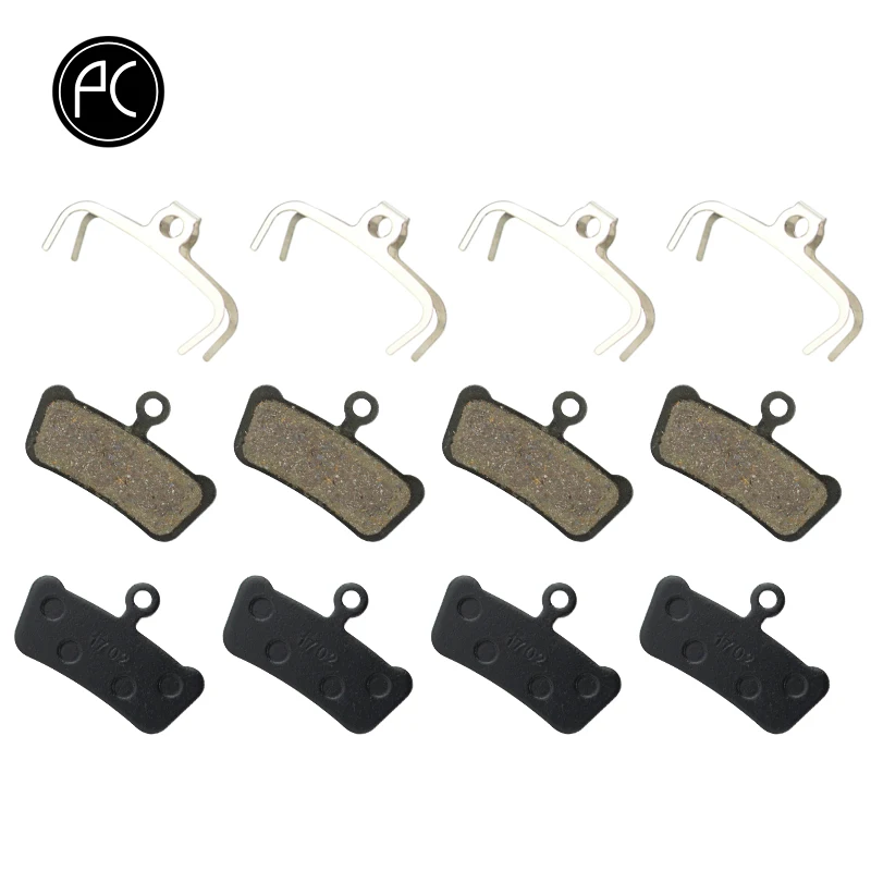 

PCycling 4 Pairs Bicycle Disc Brake Pads For SRAM Guide RSC/RS/R Avid XO E7 E9 Trail 4 Pistions MTB Resin Hydraulic Brake Pad