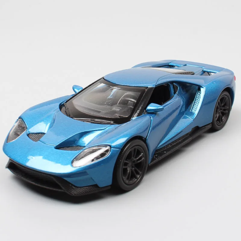 No Box 1:36 Mini Ford GT 2017 Sports Racing Car Vehicles Metal Diecast Pull Back Miniature Welly Scale Model Toys Replicas