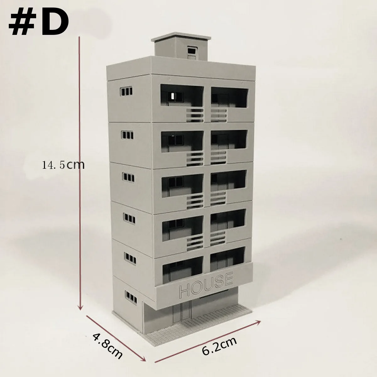 1/150 N измерительный прибор сцена Outland модель здания современный дом для квартиры офиса модели игрушки ручной работы сборки микро пейзаж подарок - Цвет: D