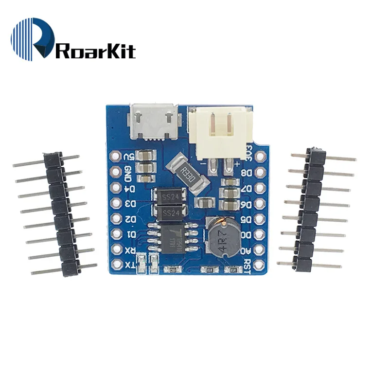 D1 Mini Battery Shield Lithium Battery Charging Boost with LED Light Module Mini Micro USB Interface for D1 Mini