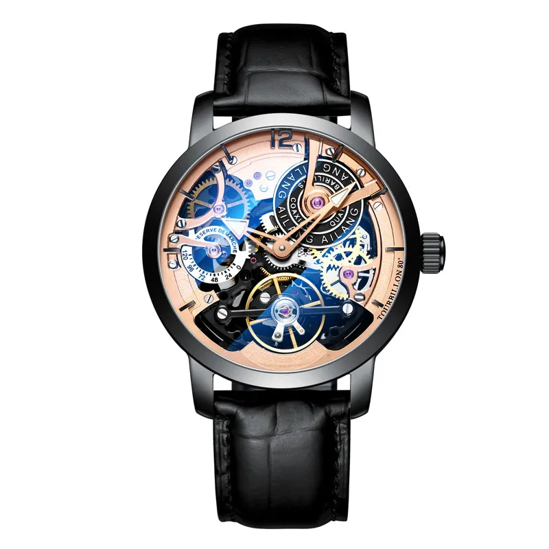 Felső márka Eredeti írásmű nézni automata tourbillon Kézcsukló watches férfiak montre homme Gépi Isten hozott a börtönben Megmunkalás vize Búvár Csontváz 2019