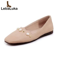 Tuyoki 4 цвета Размеры; большие размеры 30-44 пикантные Для женщин Бисер женские туфли на плоской подошве квадратный носок туфли однотонного цвета плоская подошва; Повседневные Вечерние женская обувь