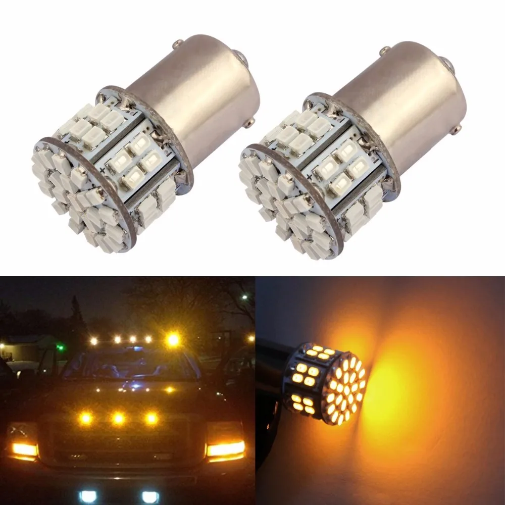4x382 1156 BA15S P21W blanco 50 SMD LED de la cola del freno gire senal bulbos de lampara ligeros