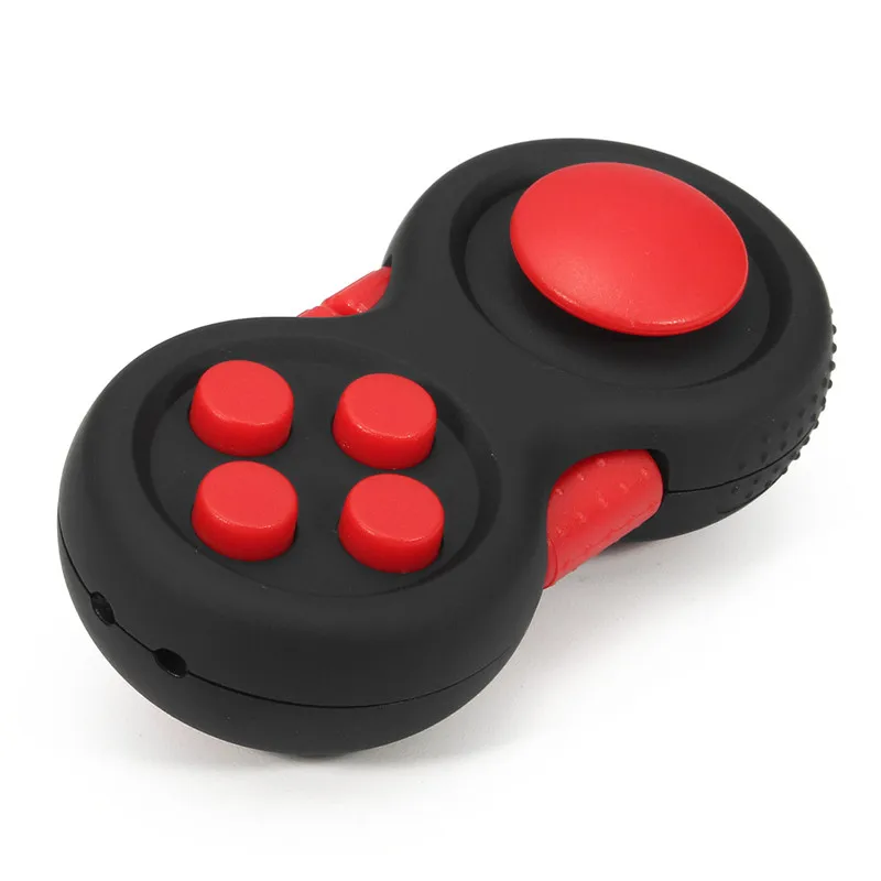 Портативный снимает стресс давление резиновая игрушка ABS Ручка от стресса Pad красный синий желтая рукоятка декомпрессионная игрушка 75X36X26 мм - Цвет: red