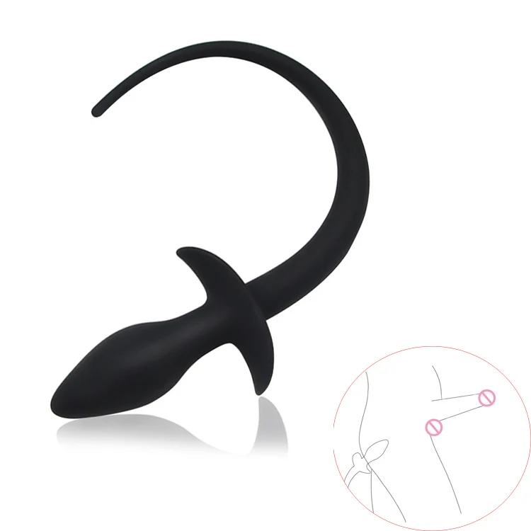 Silicone Dog Tail Anal Plug Prostate Massager G Spot Tails ButtPlug Cosplay Accessories For Adult Toys Men Woman | Красота и здоровье