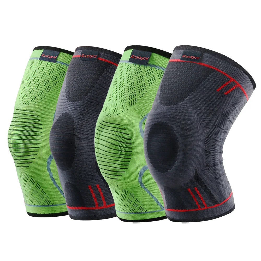Kuangmi 1 PC Compression Knee Sleeve Basketball Knee Pads Knee Support Brace...