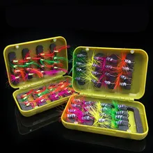 32 шт. новые рыболовные форели рыболовные крючки мухи крюк влажные сухие Nymph Buzzers 8# рыболовные крючки крючок с зазубриной высокоуглеродистой стали все Рыбалка