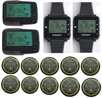 

Free shipping! Quality pagers,10pcs POCSAG transmitter,2pcs alpha text message pager,2pcs pocsag Watch pagerm wireless caller
