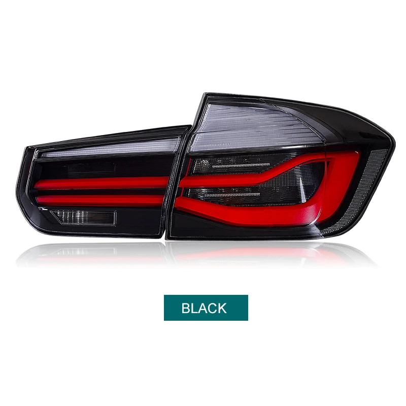 Светодиодный задний фонарь для BMW F30 F35 2013 красный Копченый черный светодиодный фонарь светильник сигнала поворота Стоп-сигнал светильник обратный светильник - Цвет: SMOKE BLACK