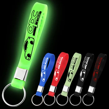 

1pcs Luminous Silicone Emblem Badge Car Key Ring for Opel OPC Astra H G Corsa Insignia Astra Antara Meriva Zafira Car Styling