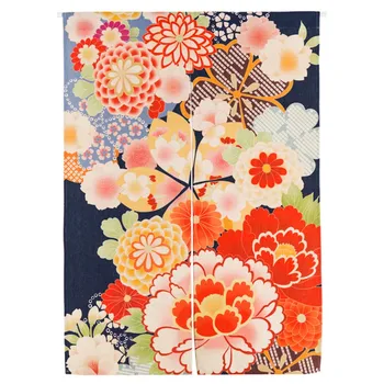 

PLovely Door Curtains Curtains Open P Japan Door Decorative Half Room Living For Cafe Valance Style Kitchen Short