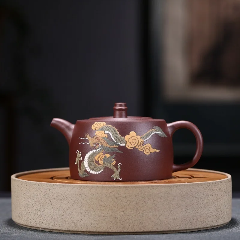 Shahu Yunhai Jinglan фиолетовый; песок чайник для чая Исин цветов Fugui Kungfu чайный набор Подарочная Настройка