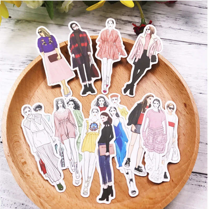 8 kindshot kawaii COMIC Мода девушка наклейки, красивые наклейки/декоративные наклейки/DIY ремесло фотоальбомы