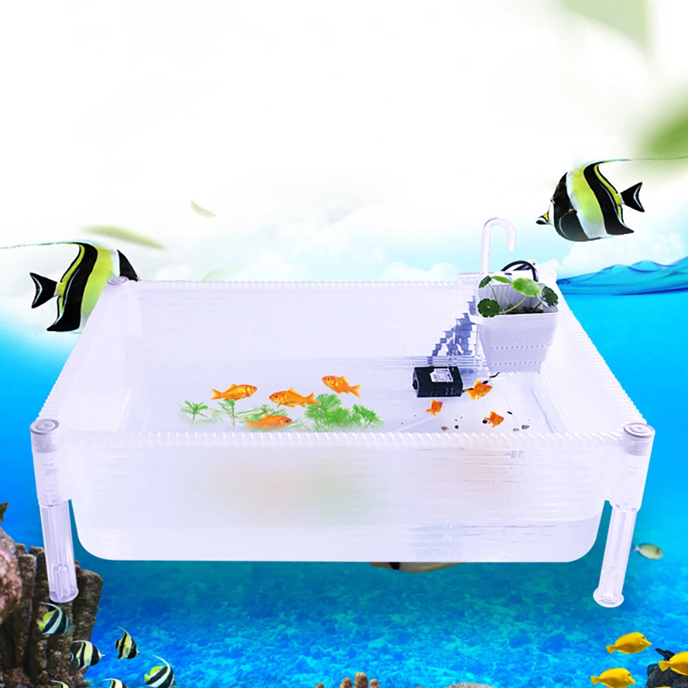 Съемный и супернепроницаемый аквариум для рыб, аквариум для черепах, аквариум для креветок, аквариум для разведения черепах