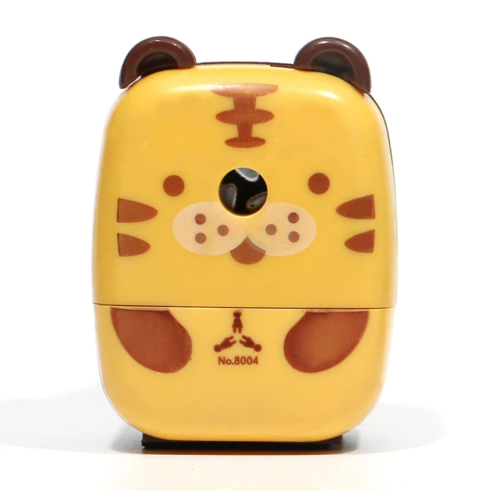 

Kids Pencil Sharpener Tool Students Labor Saving Gift Desktop Stationery Non Slip Small Cute Cartoon Animal Hand Crank School