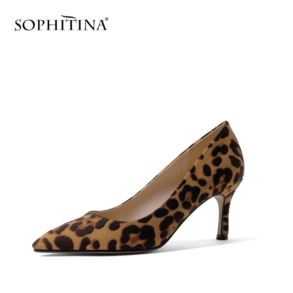 SOPHITINA/Новинка Модные женские туфли лодочки с острым носком Новинка Офисные