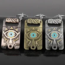 Zelda Breath of the Wild Zelda Legend Wilderness Pendant Keychain key Chain For Men Silver Metal Keychains Women Car Key Ring the legend of zelda keychain blue red heart crystal key ring holder fashion car chaveiro game key chain pendant gift jewelry