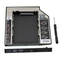 Абсолютно Универсальный SATA на SATA 2nd HDD Caddy 12,7 мм SATA 3,0 для 2,5 дюймов SSD HDD, чехол-Корпус для ноутбука Оптический отсек