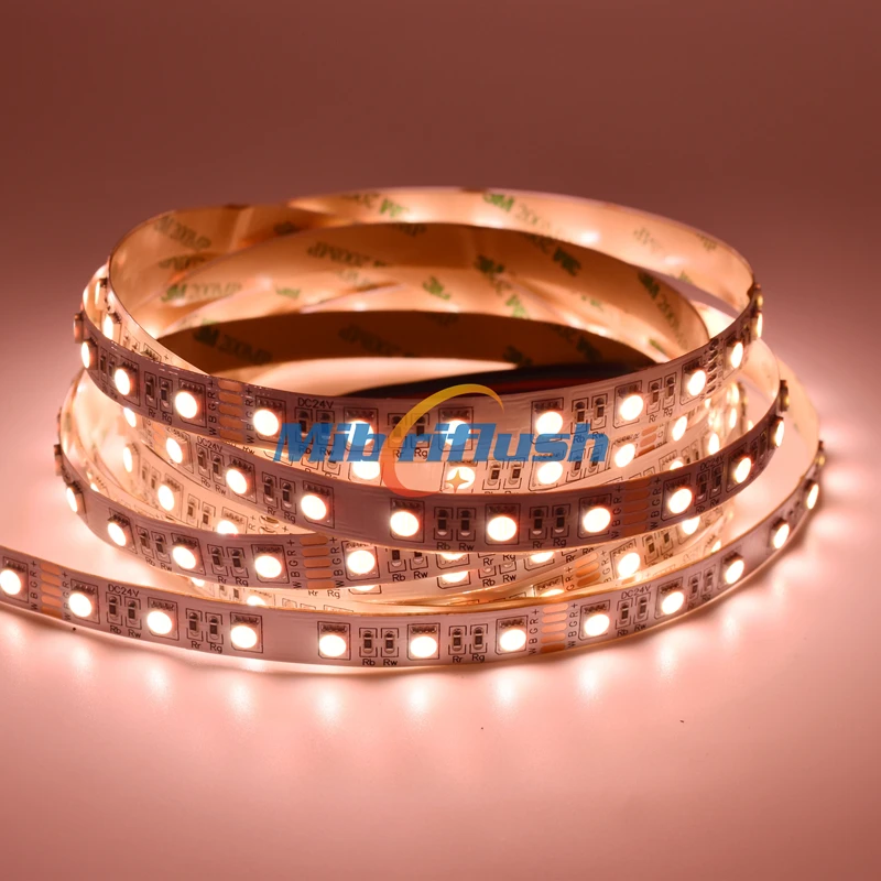 

RGBW 4IN1 led strip 24V 12V 72leds/m SMD 5050 22W/M IP20 Non Waterproof Epistar Chip Flexible LED Light 12MM PCB