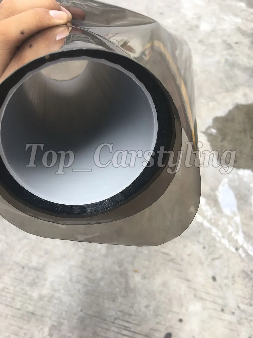 Light smoked headlight tint film with air bubble free (6)