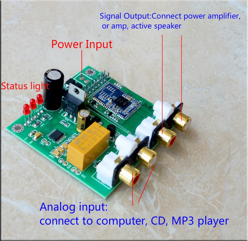 Ghxamp CSR8675 Bluetooth 5,0 APTX-HD DAC Bluetooth приемник поддерживает аналоговый вход, выход 12V