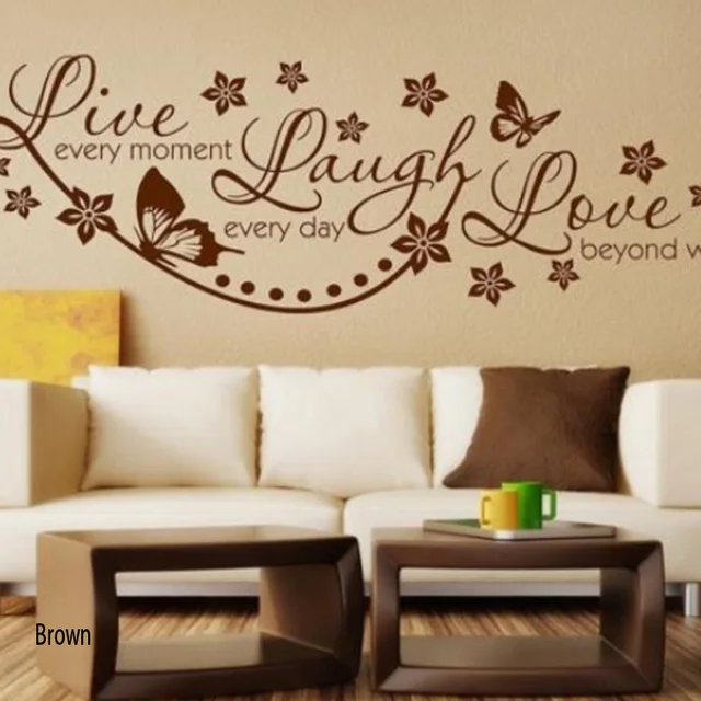 Vinyl Love Wall Art Sticker Lounge Room Quote Decal Mural Stencil Diy