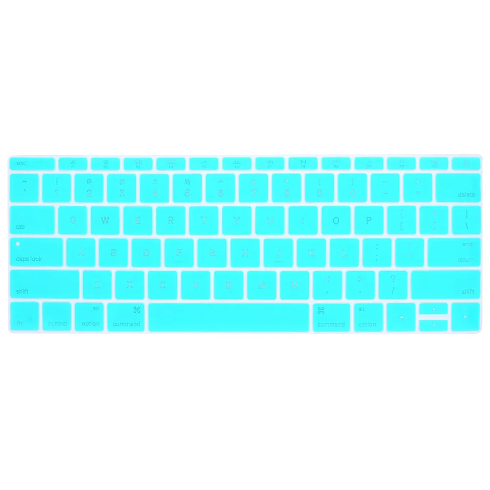 1" клавиатура кожа клавиатура пленочная клавиатура чехол для ноутбука универсальный для Macbook 12" клей прочный - Цвет: green