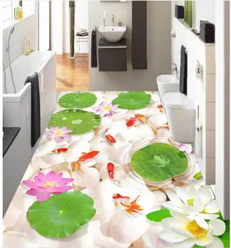 

3D stereoscopic cobblestone floor Videos Custom Photo self-adhesive waterproof 3D floor Photo wallpaper mural floor