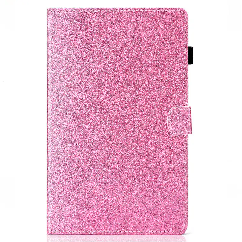 Pink Блестящий чехол для huawei MediaPad T3 7,0, wifi, BG2-W09, чехол, Funda, силиконовый чехол из искусственной кожи для Honor Play Pad 2 7,0+ пленка+ ручка - Цвет: Pink