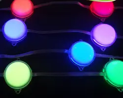 50 шт. DMX512 RGB из светодиодов модуль пикселей огни наружная отделка из светодиодов огней 5050 СМД RGB из светодиодов модули IP68 DC24